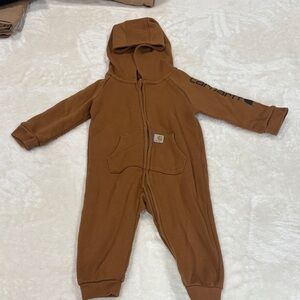 Carhartt Tan Kids Hooded Footie